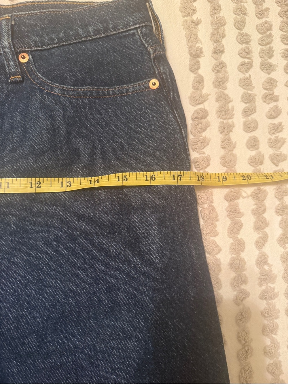 J Crew Factory Wide Leg Trouser Jeans Dark Wash Size 28 - Picture 5 of 6